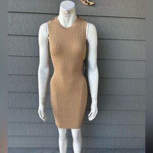 Hera Collection Camel Knit Mini Dress